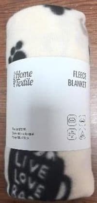 Плед Ardesto Fleece 130x160см, 100% поліестер, песики, бежевий