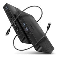 Хаб концентратор AXAGON HMC-U4 USB4 40Гбіт/с DUAL 4K DISPLAY 12in1, чорний