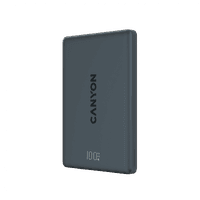 Магнітний зовнішній акумулятор CANYON OnPower 500 PD20W 5000mAh, алюмінієвий, чорний, Interstellar