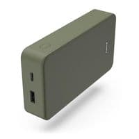 Батарея универсальная Hama 20000mAh, 15W/5V/3A, USB-C, USB-A, green (00201716)
