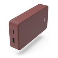 Батарея универсальная Hama 20000mAh, 15W/5V/3A, USB-C, USB-A, red (00201717)