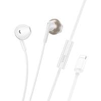 Наушники HOCO M115 Sagacious universal earphones with microphone iP White