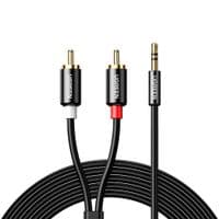 Аудиокабель UGREEN AV116 3.5mm Male to 2RCA Male Cable 5m Black