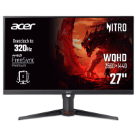 Монiтор TFT ACER 27" XV270UF3bmiiprx (UM.HX0EE.323) QHD IPS 320Hz 1.07B colors 2*HDMI DP Pivot MM Black
