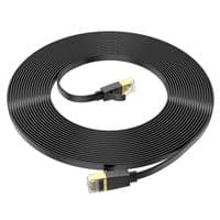Патч-корд литий HOCO US07, FTP, RJ45, Cat.6, 10m, чорний