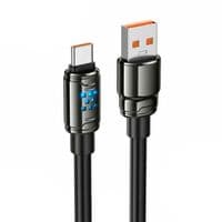Кабель Hoco U143, Type-C-USB, 5.0A, Black, длина 1,2м, BOX