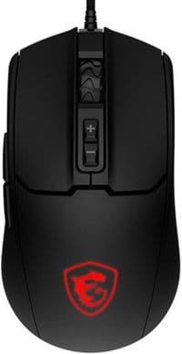 Миша MSI FORGE GM100, Black, оптична, 1000 - 6400 dpi, 7 кнопок, RGB підсвічування, USB, 1.5 м, 108 г