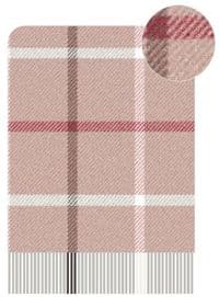 Плед Ardesto Leonardo Alpina, 140x200см, 100% вовна, рожевий