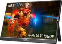 Монітор 16.1" Arzopa G1 Game + Case (Z1FC), Black, WLED, IPS, 1920x1080, 16:9, 5 мс, 144 Гц, 250 кд/м², 1200:1, 85°/85°, 2xType-C/ mini-HDMI, 2x1W