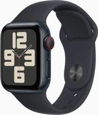 Apple Watch SE 2 2024 GPS + Cellular 40mm Midnight Aluminium Case with Midnight Sport Band S/M MRG73, MXFR3, MXGC3