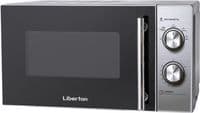 Мікрохвильова піч Liberton LMW-2091M Silver, 700W, 20 л, звичайна, 5 рівнів потужності, ручка, керування механічне