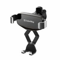 Автотримач для телефону ColorWay Gravity Mechanical, Black, дефлектор повітроводу, поворот тримача на 360° (CW-CHG18-BK)