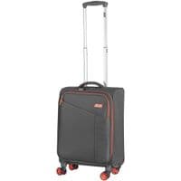 Валіза 2E, Trek, поліестер, маленький, 35л, TSA, 4 колеса, сірий