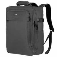 Рюкзак дорожній 2Е Trek, Cabin size, поіестр, EXP, 17/23л, з відсіком для ноутбука 16", сірий