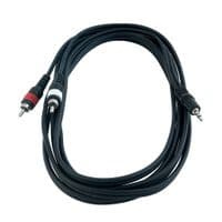 Инсертный кабель RockCable Patch Cable - 2 x RCA to TRS MiniJack (1.5m) (RCL 20902 D4)