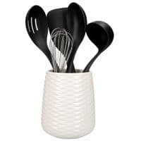 Набір кухонного приладдя з керамічною підставкою KitchenAid Classic, 6 предметів (KQG561BXOBE)