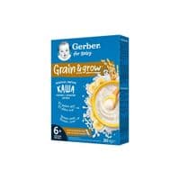 Детская каша Gerber Молочная быстрорастворимая рисовая с бананом с 6 месяцев 200 г (1100434)