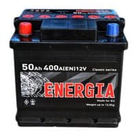 Акумулятор автомобільний ENERGIA 50Ah (+/-) 400EN (000022384)