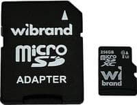 Карта пам'яті microSDXC, 256Gb, Wibrand, Class10 UHS-I U3, SD адаптер (WICDHU3/256GB-A)