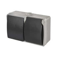 Розетка EMOS 16A 250V IP44 подвійна (A1396.2)