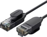 Патч-корд 1м, U/UTP CAT 6A Copper Ethernet Cable тонкий(діаметр 2.8мм) NW122 Black UGREEN (70332)
