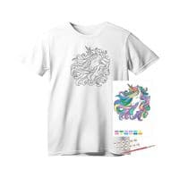 Набор для творчества Rosa футболка-раскраска, Unicorn, хлопок 100, размер S (4823098543800)