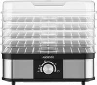 Сушилка для продуктов Ardesto 245Вт, поддонов - 5x3см, макс - 70°С, пластик, черный+нерж (FDB-52832B)
