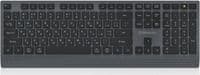 Клавиатура беспроводная REAL-EL RK-715W, Black/Grey, EN/RU, Bluetooth/2.4GHz/USB, мембранные клавиши (109 шт), радиус действия до 10 м, кабель 1.5 м (EL123100051)