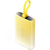 UMB Vention 10000 мАч 22,5 Вт PD, USB-A, USB-C вход/выход, Lightning вход/выход, желтый