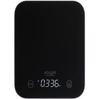 Ваги кухонні Adler AD 3181 black електронні/10кг/г; кг, фунт/ 2хААА/ автовимкнення/ скло