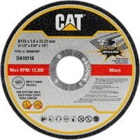 Набір відрізних дисків по металу та нержавійці CAT DA10115, 115×1,0×22,23 мм (10 шт.)