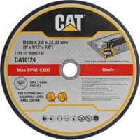 Набір відрізних кіл по металу та нержавійці CAT DA10120, T1, 125×1.6×22.23 мм (10 шт.)