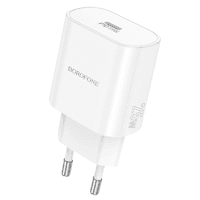 СЗУ BOROFONE BA82A 110-240V, PD25W, USB-C, 25W, White, Box