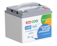 Аккумуляторная батарея LiFePO4 Redodo TM-BT 12.8V 50Ah, 640Wh, BMS 50A, Bluetooth, 255 х 230 х 220мм, 6,05 кг