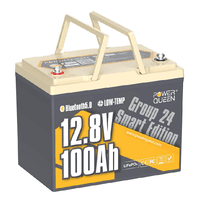 Литий-железо-фосфатный аккумулятор Power Queen PREM24 12,8 В 100 Ач H190 (P12V100-PREM24-BT-4-A70)