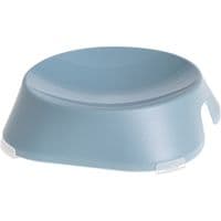 Посуда для кошек Fiboo Flat Bowl миска с антискользящими накладками голубая (FIB0085)