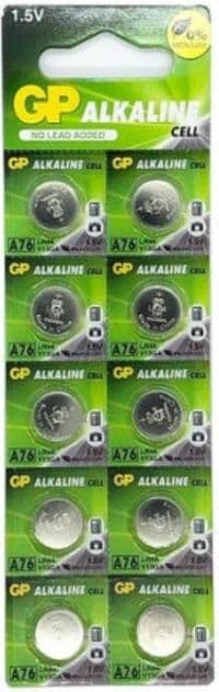 Батарейка GP A76/LR44/AG13 Alkaline (10шт)