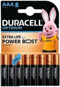 Батарейка Duracell LR3/AAA OPTIMUM (8шт)