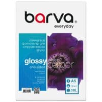 Фотобумага Barva, глянцевая, A5, 180 г/м², 100 лист, серия "Everyday" (IP-CE180-450)