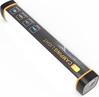 Переносной фонарь EP-519+Solar, Функции: PowerBank, FM радио, USB/TF, Bluetooth, АКБ 1800mAh, 1 выносная лампочка 1W, 244x193x50мм, Black, Box