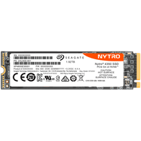SSD-сервер з інтенсивним зчитуванням SEAGATE Nytro 4350 1.92TB PCIe Gen4 x4 NVMe, 3D eTLC, M.2 2280, швидкість читання/запису: 5500/2000 Мбіт/с, IOPS 800K/58K, TBW 3800, DWPD 1