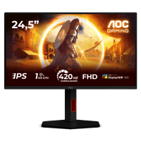 Монiтор TFT AOC 24.5" 25G4KUR IPS FHD 350nit 400Hz 2*HDMI DP Pivot USB G-Sync