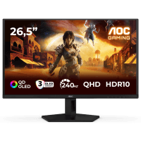 Монiтор TFT AOC 26.5" Q27G41ZDF QHD QD-OLED 240Hz 400nit HDMI DP Black/Red