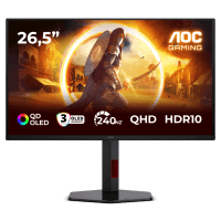 Монiтор TFT AOC 26.5" Q27G4ZDR QHD QD-OLED 240Hz HDMI DP Pivot USB Black/Red