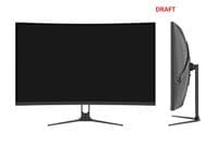 Монитор 2E GAMING 31.5" R3225B 2xHDMI, DP, VA, 2560x1440, 180 Гц, 1 мс, изогнутый, FreeSync