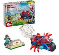 Конструктор LEGO Spidey Паук на мотоцикле против Носорога