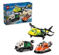Конструктор LEGO City Ремикс самолета, грузовика и судна на воздушной подушке