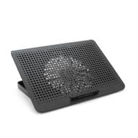 Подставка для ноутбука IceCoorel A18, 10-15.6, 1*180mm 580&plusmn;10% RPM, корпус пластик+алюминий, 2xUSB 2.0, 350x225x26mm, Black, Box, Q20