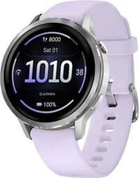 Смарт-часы Garmin Venu 4 (41mm), Gray w/ Silver + Periwinkle, GPS смарт-часы (010-03013-01)