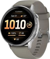 Смарт-часы Garmin Venu 4 (45mm), Black w/ Silver + Gray, GPS смарт-часы (010-03014-01)